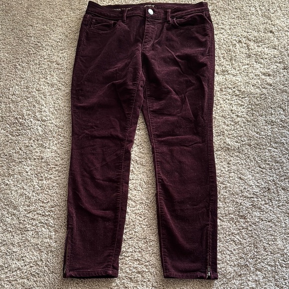 Ann Taylor Denim - Ann Taylor Deep Burgundy Skinny Jeans